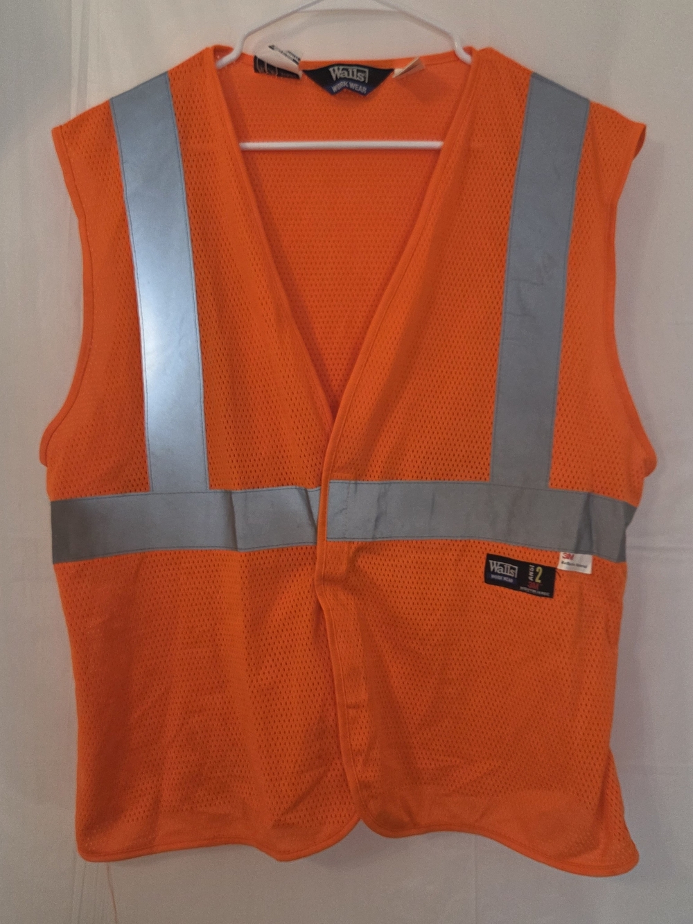 Walls Orange Reflective Safety Vest for Men